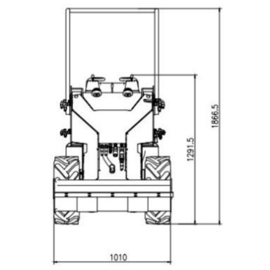 Kompaktlader hydraulisch 12 PS luftgekühlt - Diesel Hoflader inkl. Schaufel | STARK L360S