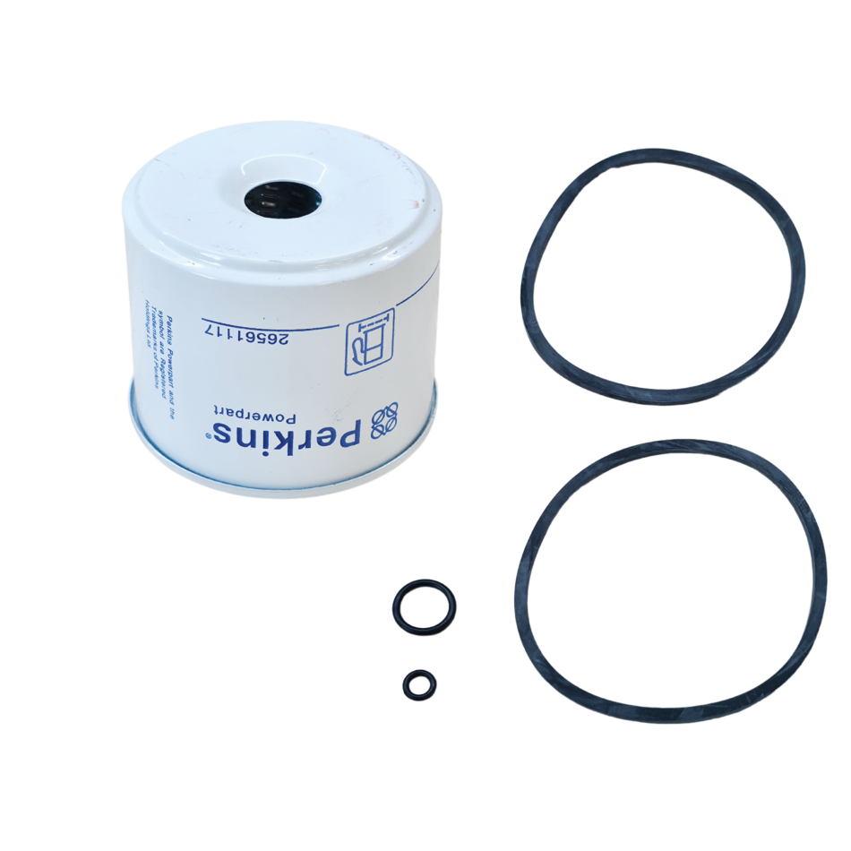 Original Perkins Kraftstofffilter 26561117 Dieselfilter-Einsatz für Minibagger