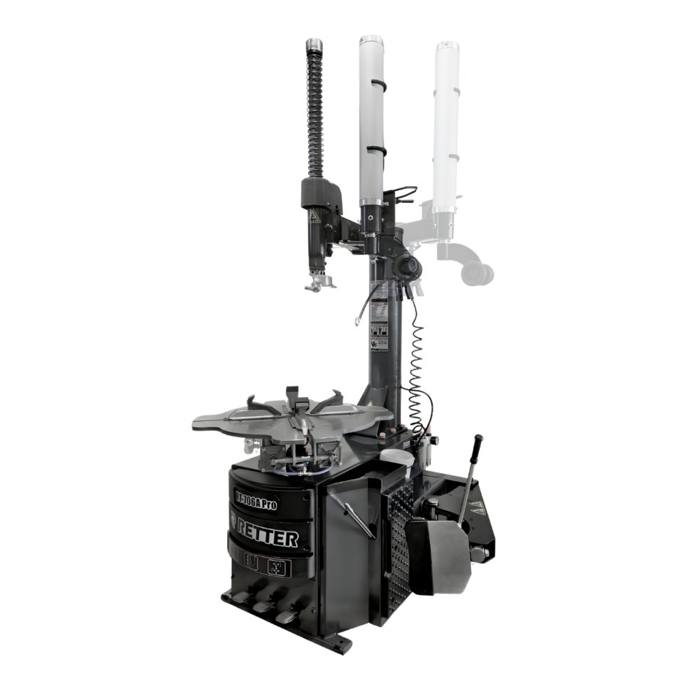 RETTER Profi Reifenmontiermaschine 380V RT-706A Pro mit Schwingarm und 2 Stufig & Wuchtmaschine WB-65B | Reifenservice SET