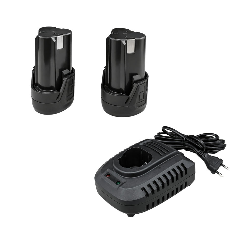 RETTER 12V Akku Ratsche 1/2" 50Nm inkl. 2 Akkus, Ladegerät und 7 Stecknüsse 10-16mm