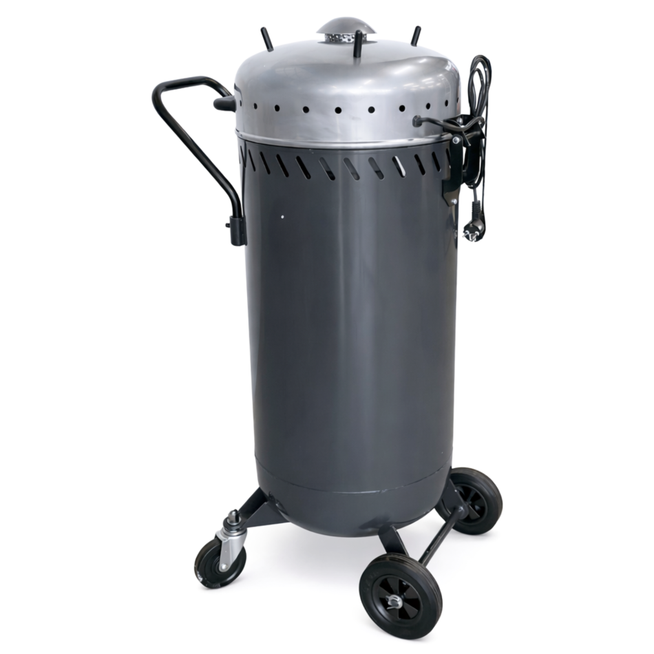 RETTER Mobiles Druckluft-Sandstrahlgerät RTS-106 mit 106 L Kesselvolumen und integrierter Absaugung