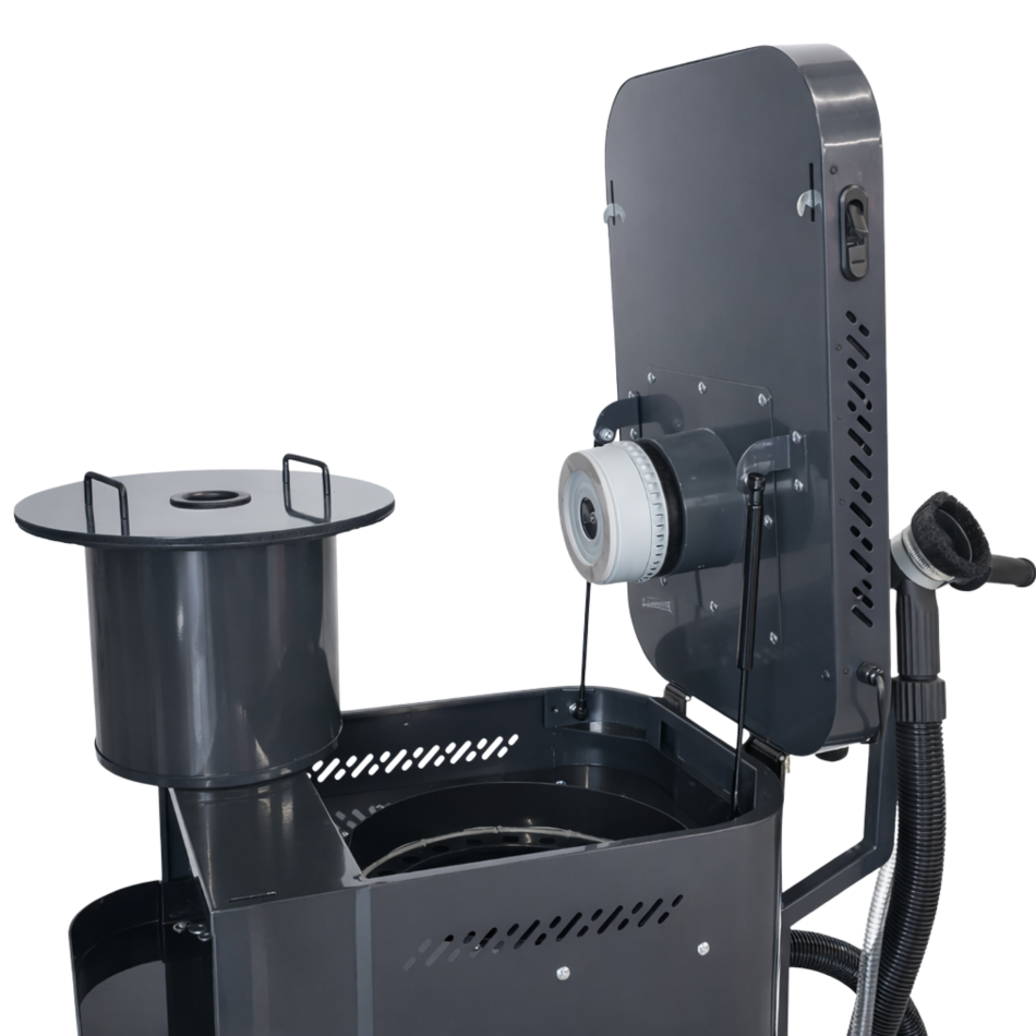 RETTER Drucksandstrahler mit Staubsauger 30L 1200W mobil inkl. Absaugung