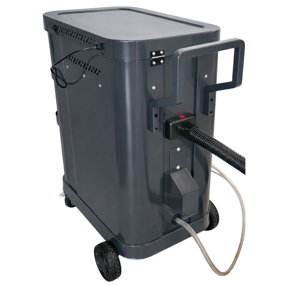 RETTER Drucksandstrahler mit Staubsauger 30L 1200W mobil inkl. Absaugung