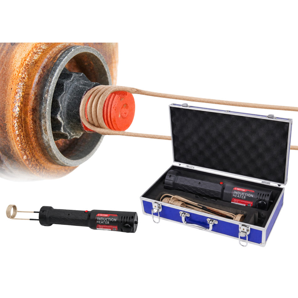 RETTER Induktionsheizgerät 1300W Set mit Koffer - Induktionsheizer-Bolzenentferner zum Entfernen von Bolzen und Muttern