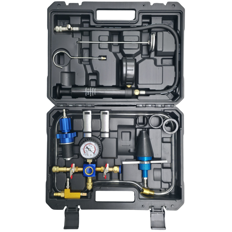 RETTER Kühlsystem-Druckprüfer und Unterdruck-Befüllset für Kühlmittel