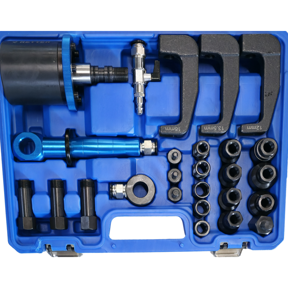RETTER Pneumatisches Einspritzdüsen-Ausbauwerkzeug – 27-teiliges Komplettset