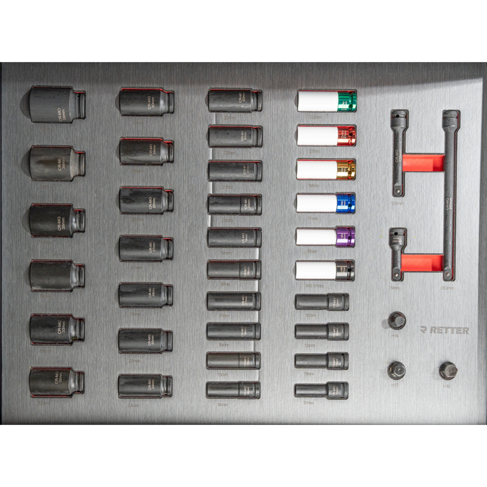 RETTER R12 - Werkzeugwagen mit Werkzeug und 7 Schubladen