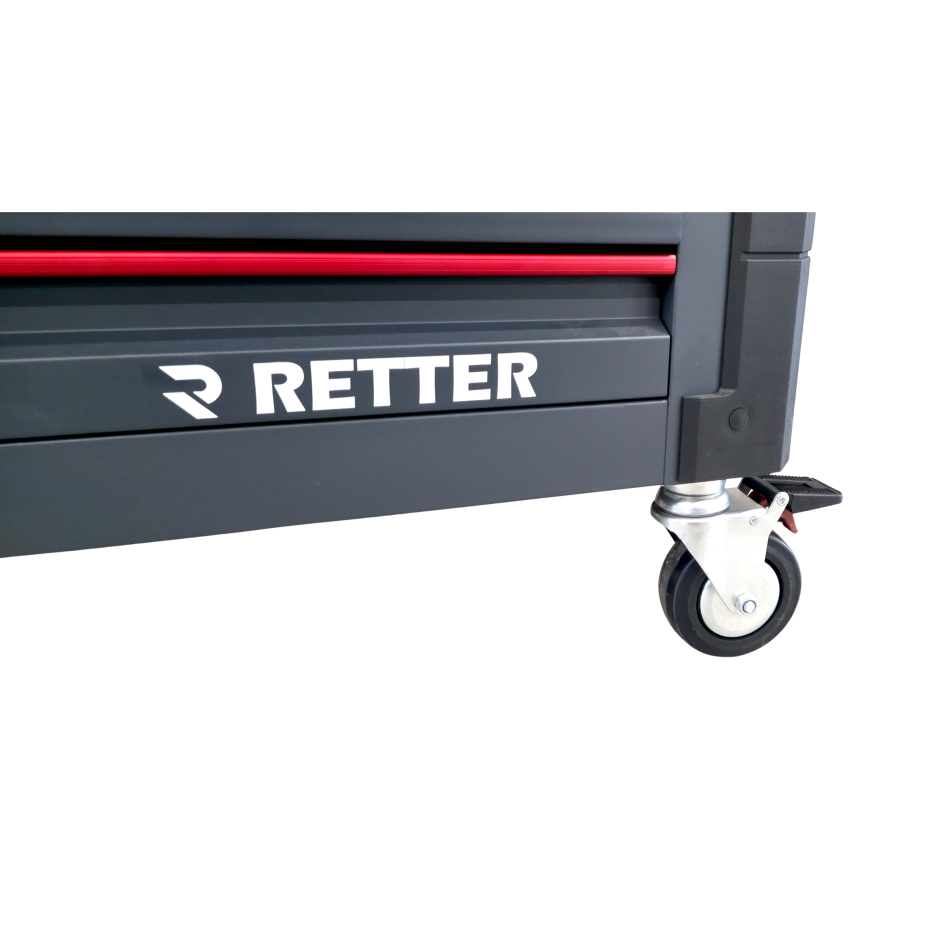 R12 - 8 Schubladen bestückt | Premiumqualität RETTER - Chrom-Vanadium-Werkzeugset 698-tlg.