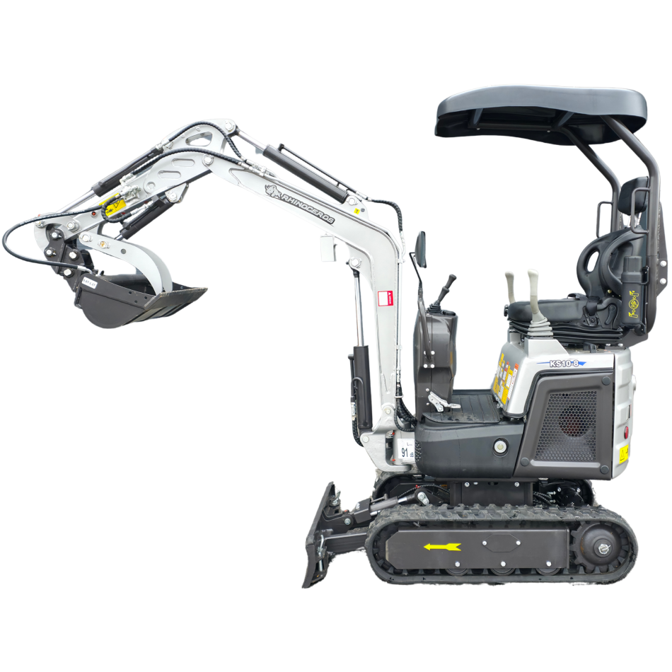 NEU Rhinoceros KS10-8 Mini-Bagger - Kompakt, leistungsstark 10 PS