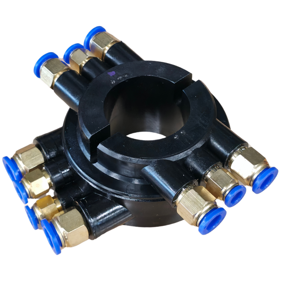 Rotierender Luftverteiler für Reifenmontiermaschinen – 6-fach Luftverteiler mit Schnellanschlüssen