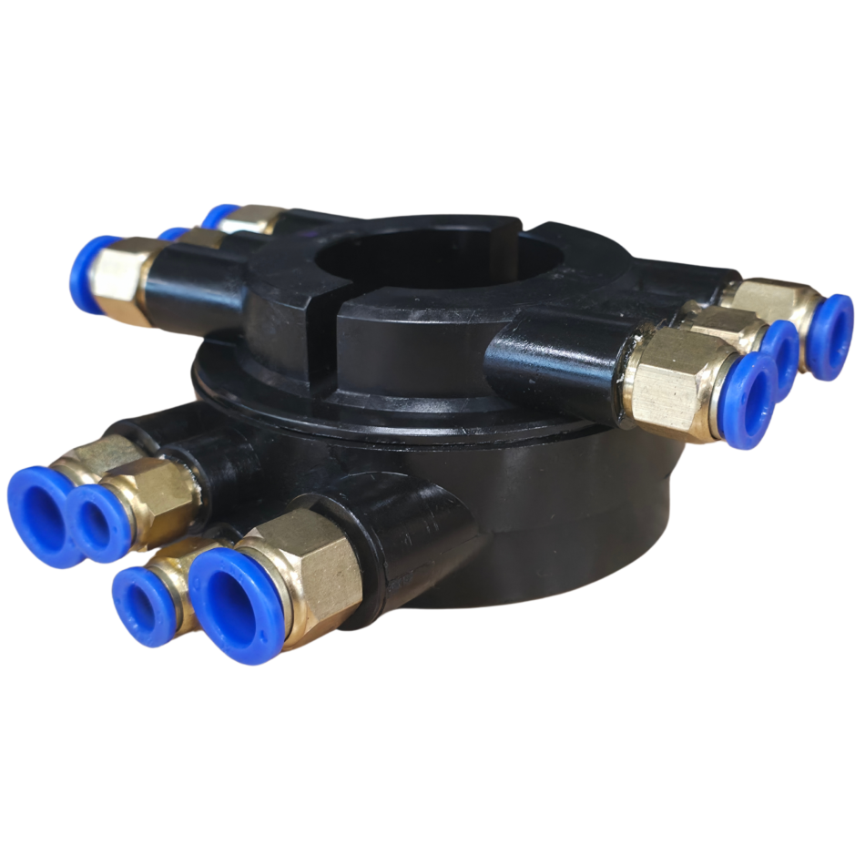 Rotierender Luftverteiler für Reifenmontiermaschinen – 6-fach Luftverteiler mit Schnellanschlüssen