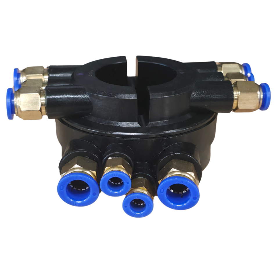 Rotierender Luftverteiler für Reifenmontiermaschinen – 6-fach Luftverteiler mit Schnellanschlüssen