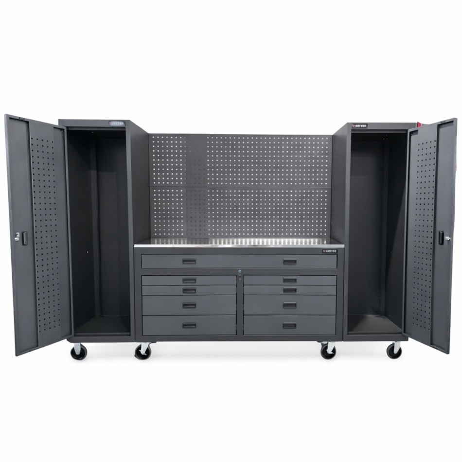 Werkstatteinrichtung Set 6 Teile Edition Schranksystem RTX-3000 | Mobile Werkbank | RETTER