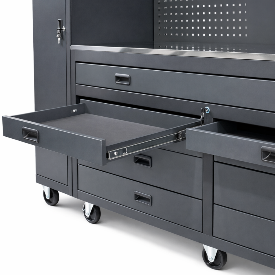 Werkstatteinrichtung Set 6 Teile Edition Schranksystem RTX-3000 | Mobile Werkbank | RETTER