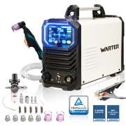 WARTER CUT-50 PRO Plasmaschneider – 50A IGBT Plasmaschneidgerät mit HF Pilotzündung und Zubehörset