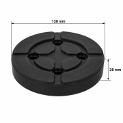 Gummiauflage 130 mm x 25 mm für KFZ-Hebebühnen | Auflageteller