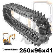 Gummikette Minibagger Kette 250x96x41