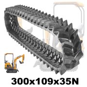 Gummikette Minibagger Kette 300x109x35N