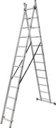 Schiebe-Teleskopleiter 2 x 11 Stufen – Arbeitshöhe 6,50 m – 150 kg belastbar – HAUSMARKT