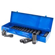 20 tlg. 1/2' Schlagschrauber Nüsse Set, 10-24 mm | Cr-Mo Sechskant - RT-E1501