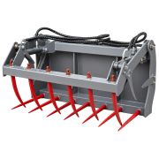AGROX Krokodilzange für OX1090T Hoflader mit2 Zylinder