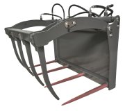Krokodilgebiss Greifschaufel mit Zange – für Hoflader | 85 cm Öffnung