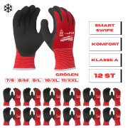 Kälte Schnittschutzhandschuhe 12 ST Klasse 1A - Milwaukee 7/S - 8/M - 9/L - 10/XL - 11/XXL
