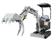Rhinoceros KS12-9 Minibagger – Kubota D722, 10,2 kW, Schaufelpaket und Daumengreifer