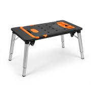 RETTER 7-in-1 Multifunktions-Werkbank,Transportwagen, klappbar, Mobil und höhenverstellbar- bis 250 kg Tragkraft