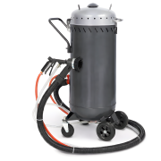 RETTER Mobiles Druckluft-Sandstrahlgerät RTS-106 mit 106 L Kesselvolumen und integrierter Absaugung