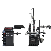 RETTER Profi Reifenmontiermaschine 380V RTH-706D+Apro mit Booster System und 2 Stufig & Wuchtmaschine WB-65B | Reifenservice SET