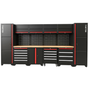 RETTER RTX-1000 Werkstatt Set 16 Teile Deluxe Edition Schranksystem mit MDF-Massiv-Platte