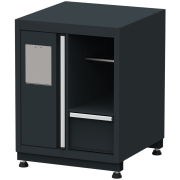 Mülleimer mit Papierhalter Modul für Schranksystem RTX5000 - 680 x 700 x 910 mm | RETTER RTX-5000