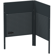 Lochwandplatten 2-tlg. für Eck Modul für Schranksystem RTX5000 - 1052 x 732 x 28 mm | RETTER RTX-5000