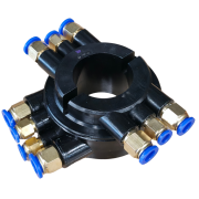 Rotierender Luftverteiler für Reifenmontiermaschinen – 6-fach Luftverteiler mit Schnellanschlüssen