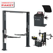 WARTER Werkstatt Ausrüstung im PAKET | Hebebühne & Reifenservice SET - Expert Paket