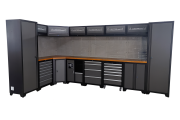 Werkstattschrank Set Werkbank, Schrank, Lochwand