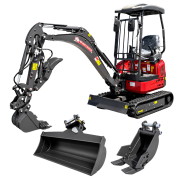 Rhinoceros XN18L Diesel Minibagger - Kubota Motor 14 PS